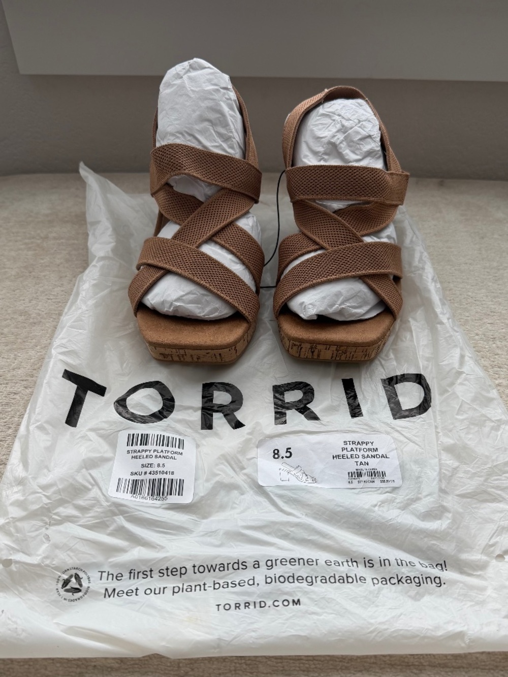 Strappy Platform Heeled Sandal
